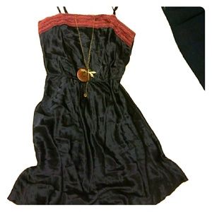 silk Free People slip dress